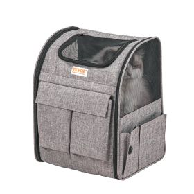 VEVOR Rolling Pet Carrier Backpack with Removable Wheels for Under 18LBS