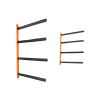 VEVOR Wall Kayak Storage Rack, 4-Capacity Wall Mounted Kayak Holders for Kayak Canoe Paddle Board, Kayak Storage Hooks with Adjustable Padded Arms