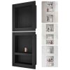VEVOR Shower Niche Ready for Tile 16" x 16" & 16" x 20", Triple Shelf Organizer, Square Corners Wall-inserted Niche Recessed