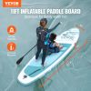 VEVOR Inflatable Stand Up Paddle Board, 11' x 33" x 6" Wide SUP Paddleboard, with Board Accessories, Pump, Paddle, Fin, Phone Bag, Backpack