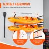 VEVOR Wall Kayak Storage Rack, 4-Capacity Wall Mounted Kayak Holders for Kayak Canoe Paddle Board, Kayak Storage Hooks with Adjustable Padded Arms